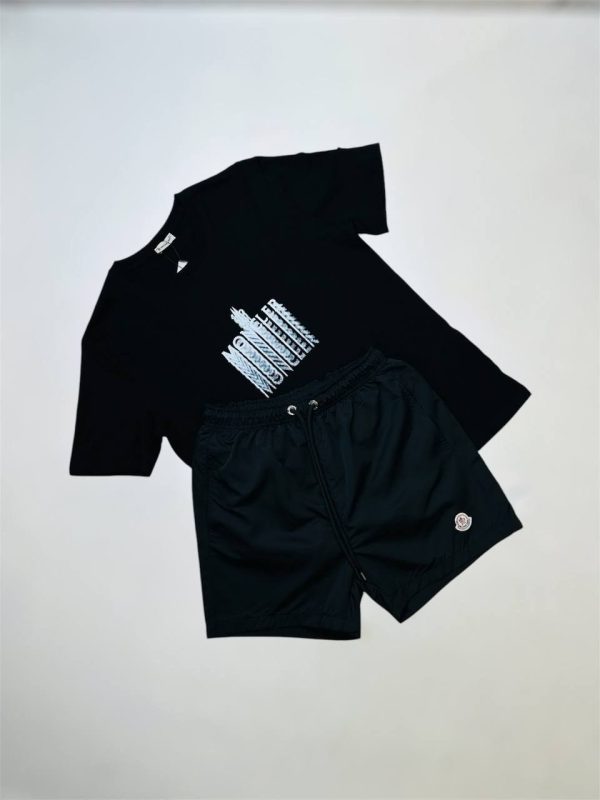 Moncler Faded Logo Men’s T-Shirt & Shorts Set 1 Moncler Faded Logo Men’s T-Shirt & Shorts Set 1