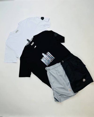 Moncler Faded Logo Men’s T-Shirt & Shorts Set