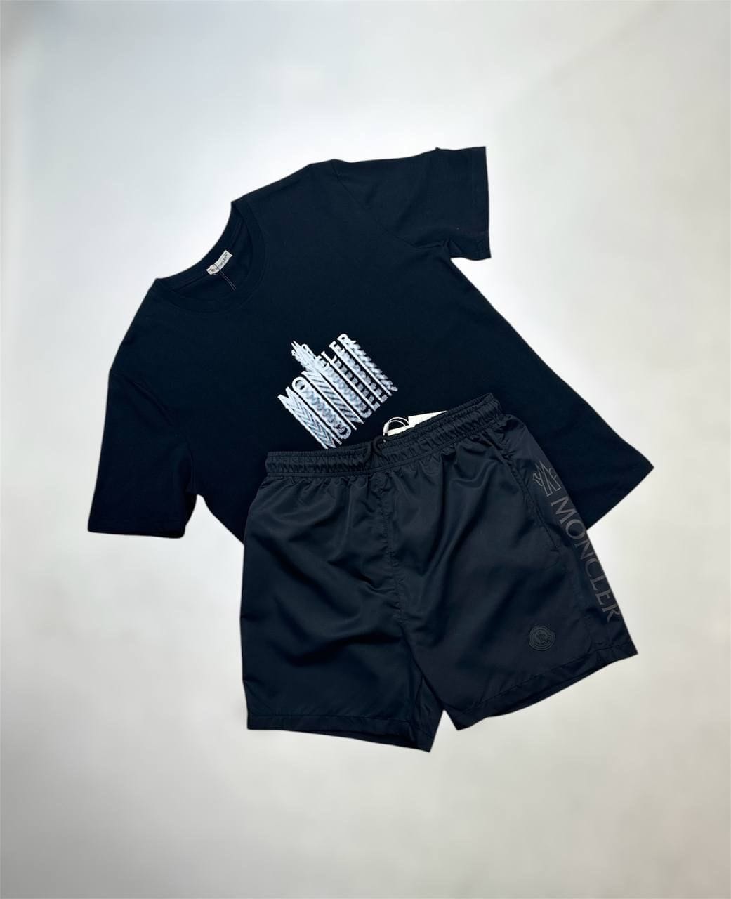 Moncler Faded Logo Men’s T-Shirt & Shorts Set – Multiple Colors - Image 4