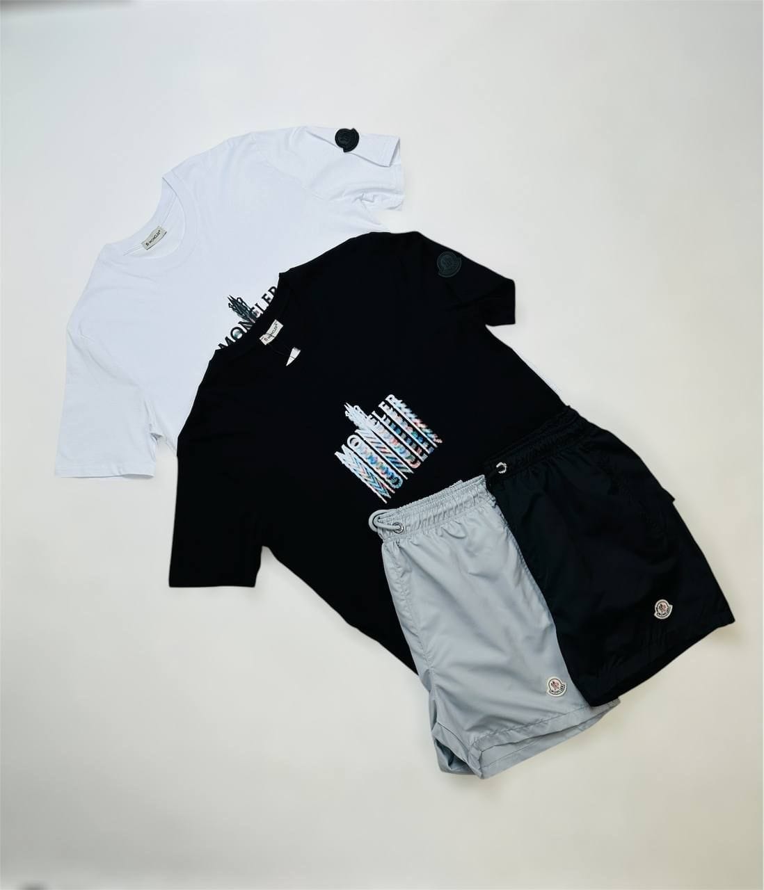 Moncler Faded Logo Men’s T-Shirt & Shorts Set