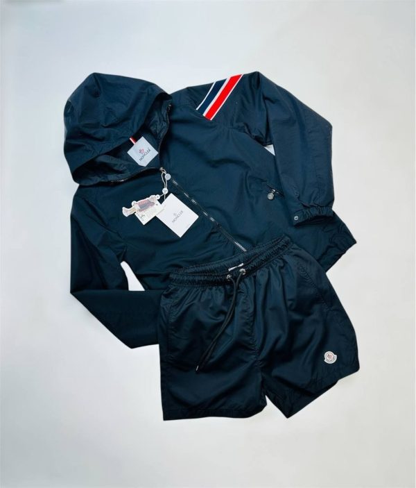 Moncler Granduc Navy Hooded Jacket & Shorts Set 2 Moncler Granduc Navy Hooded Jacket & Shorts Set 2