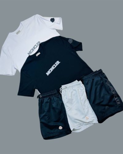 Moncler Logo Embossed Men’s T-Shirt & Shorts Set
