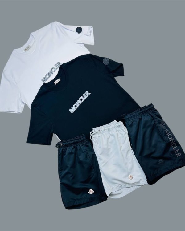 Moncler Logo Embossed Men’s T-Shirt & Shorts Set