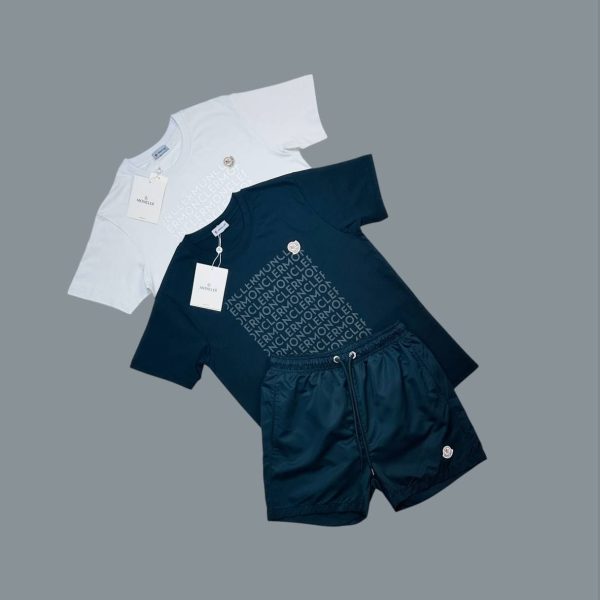 Moncler Logo Motif Men’s T-Shirt & Shorts Set
