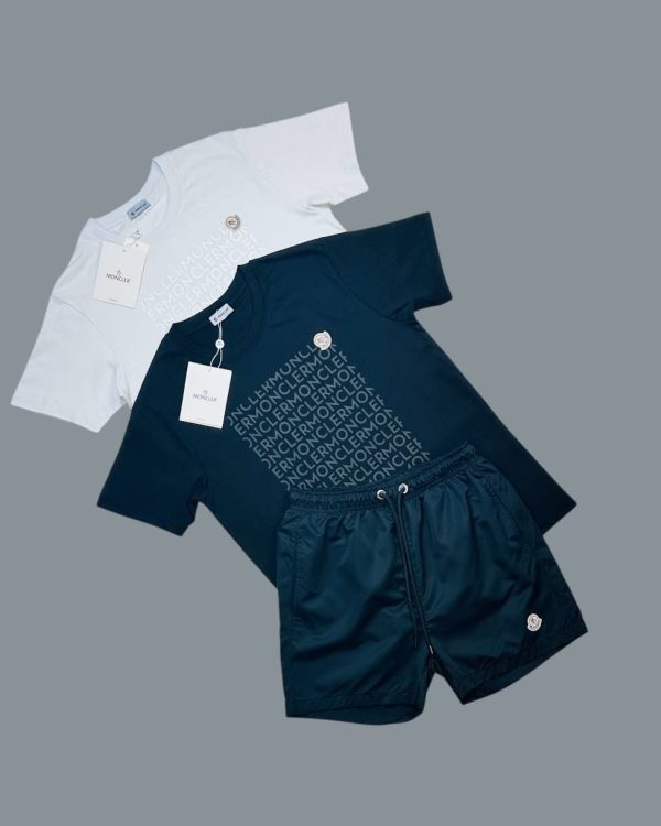 Moncler Logo Motif Men’s T-Shirt & Shorts Set