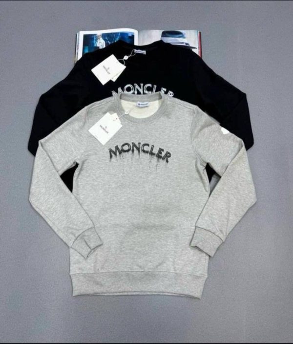 Moncler Logo Printed Faded Effect Jumper for Men