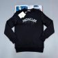 Moncler Logo Printed Faded Effect Jumper for Men in black color