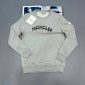 Moncler Logo Printed Faded Effect Jumper for Men in grey color