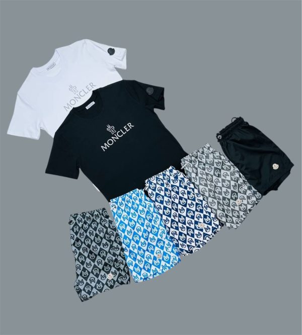 Moncler Logo Printed Men’s T-Shirt & Shorts Set