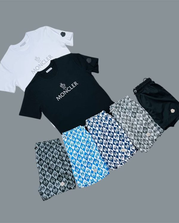 Moncler Logo Printed Men’s T-Shirt & Shorts Set