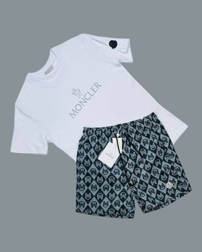 Moncler Logo Printed Men’s T-Shirt & Shorts Set 1