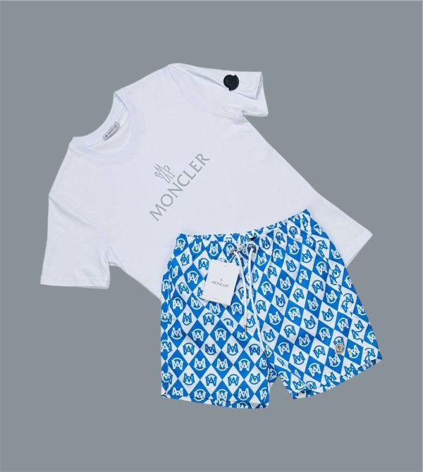 Moncler Logo Printed Men’s T-Shirt & Shorts Set 4 Moncler Logo Printed Men’s T-Shirt & Shorts Set 4