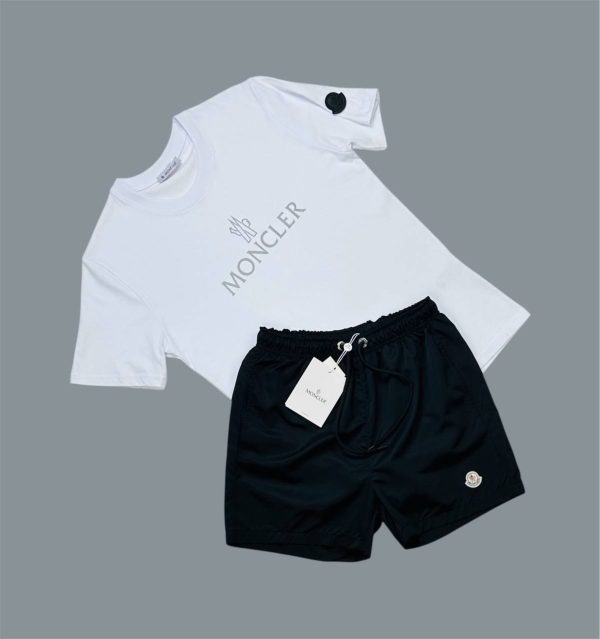 Moncler Logo Printed Men’s T-Shirt & Shorts Set 8 Moncler Logo Printed Men’s T-Shirt & Shorts Set 8