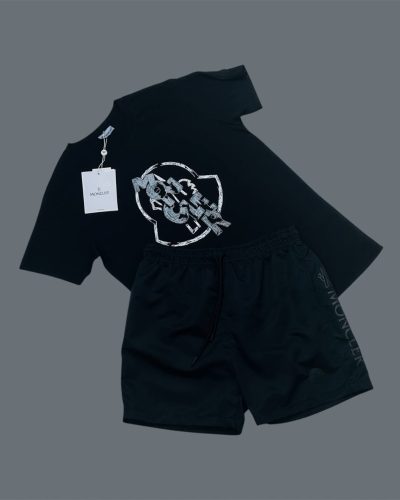 Moncler Logo Printed Men’s T-Shirt and Shorts Set