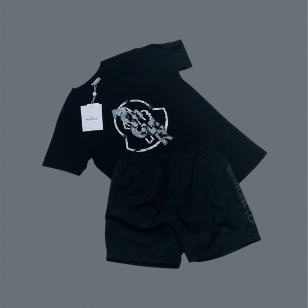 Moncler Logo Printed Men’s T-Shirt and Shorts Set