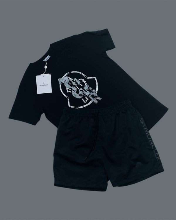 Moncler Logo Printed Men’s T-Shirt and Shorts Set