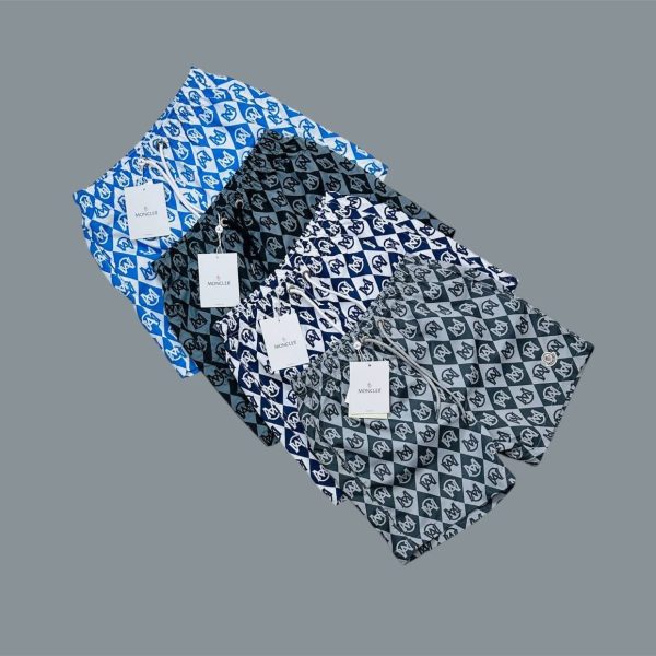 Moncler Logo Printed Swim Shorts