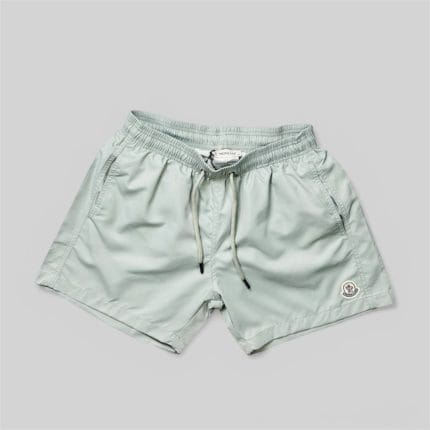 Moncler Logo Printed Swim Shorts for Men – Shell Nylon Fabric