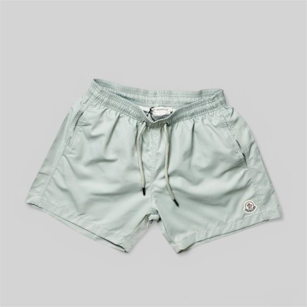 Moncler Logo Printed Swim Shorts for Men – Shell Nylon Fabric