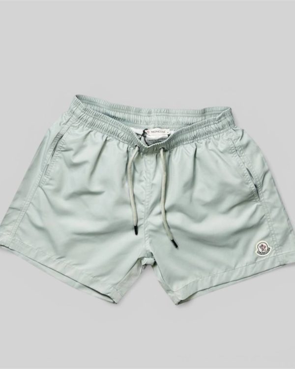 Moncler Logo Printed Swim Shorts for Men – Shell Nylon Fabric