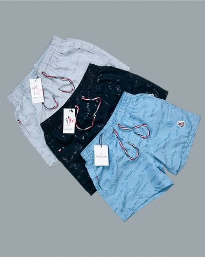 Moncler Logo Printed Swim Shorts for Men