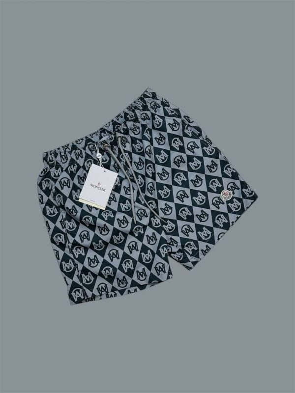 Moncler Logo Printed Swim Shorts in grey color Moncler Logo Printed Swim Shorts in grey color