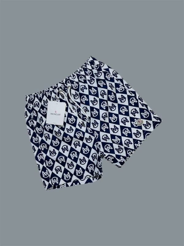 Moncler Logo Printed Swim Shorts in white color Moncler Logo Printed Swim Shorts in white color
