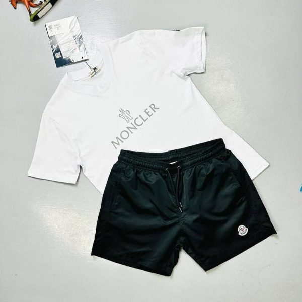 Moncler Logo T-Shirt & 3-Color Shorts Set for Men – Summer Edition