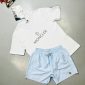 Moncler Logo T-Shirt & blue Shorts Set for Men
