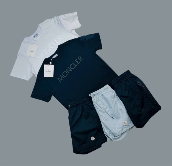 Moncler Men’s Logo Printed Summer T-Shirt & Shorts