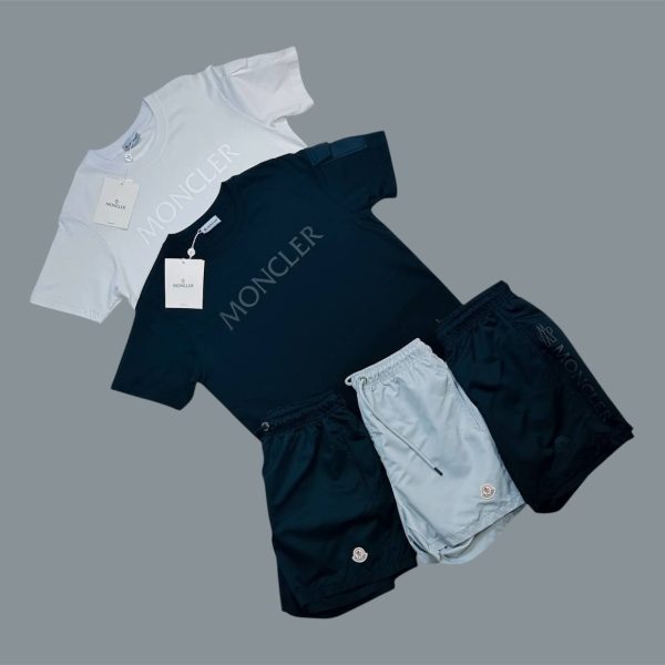 Moncler Men’s Logo Printed Summer T-Shirt & Shorts