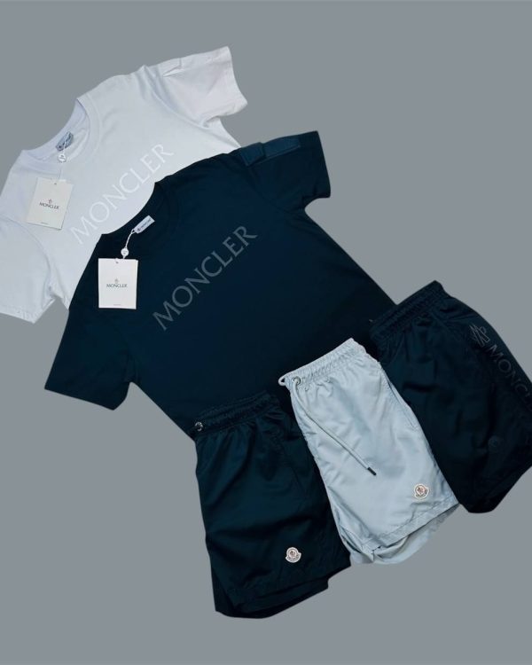 Moncler Men’s Logo Printed Summer T-Shirt & Shorts