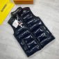 Moncler Men's Puffer Vest in navy blue color