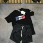 Moncler Men’s black T-Shirt with black moncler writting Shorts Set