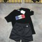 Moncler Men’s black T-Shirt with black Shorts Set