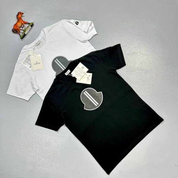 Moncler Men’s T-Shirt – Classic Logo Design in black and white Color