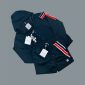 Moncler Men’s Tricolor Jacket & Shorts Set in nany blue color