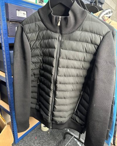 Moncler Puffer Cardigan Jacket – Quilted Down & Zip Pockets