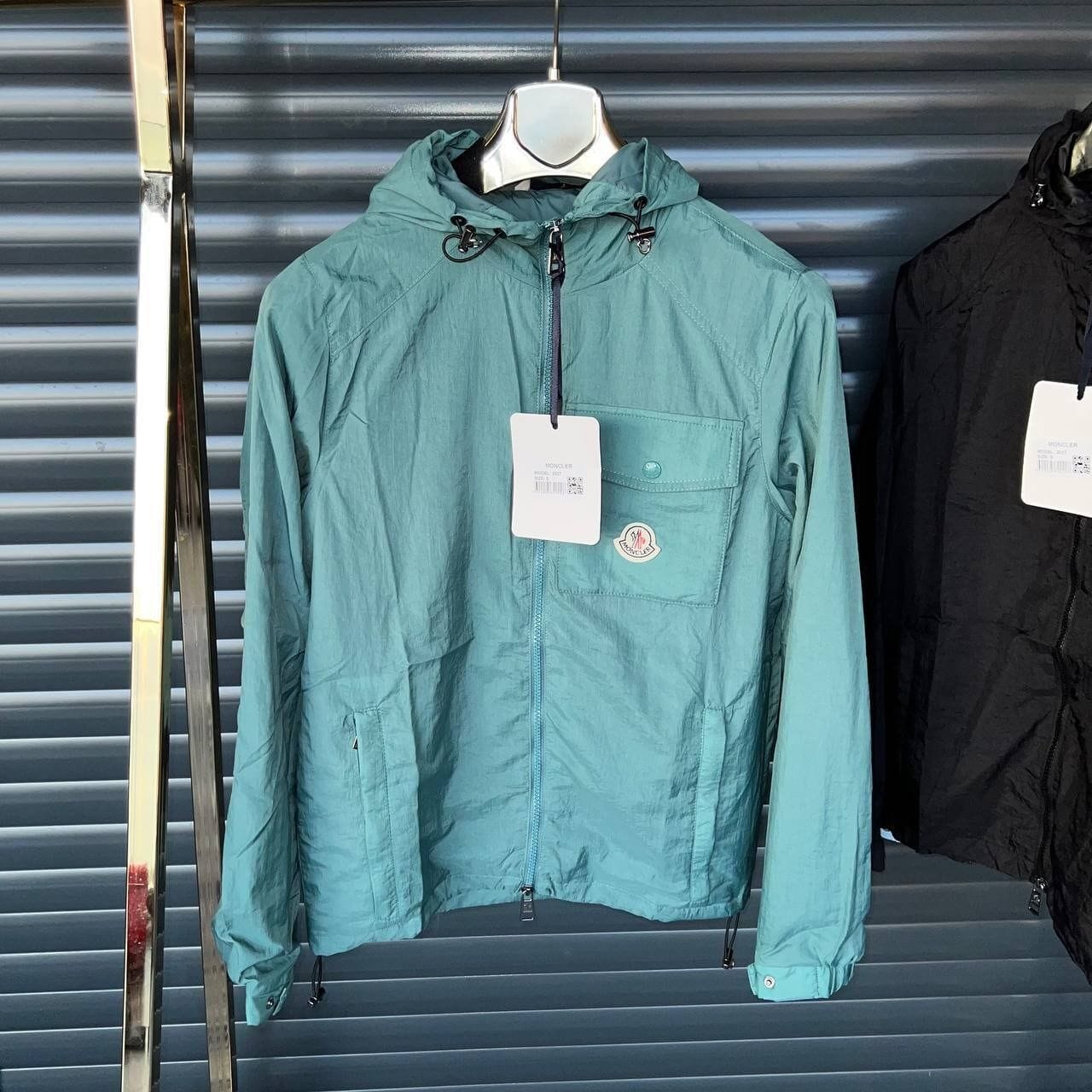 Moncler-Style Hooded Windbreaker Jacket