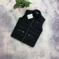 Moncler-Style Logo Gilet – Quilted Shell & Zip Pockets black