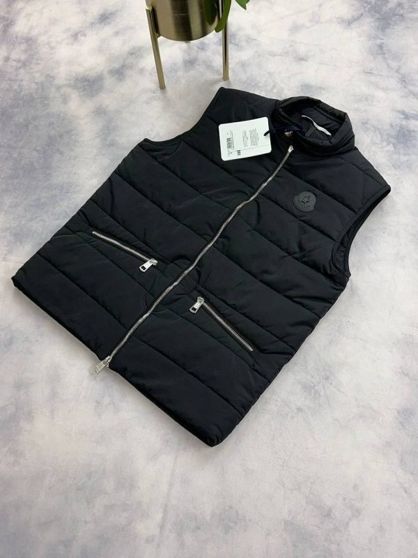 Moncler-Style Logo Gilet – Quilted Shell & Zip Pockets2 Moncler-Style Logo Gilet – Quilted Shell & Zip Pockets2