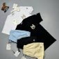 Moncler T-Shirt & Shorts Set – Black, Beige & Turquoise Design