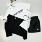 Moncler T-Shirt & Shorts Set – Black & White Classic Design