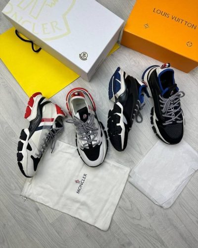Moncler Trevor Scarpa Leather Trainers