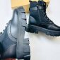 Prada Milano Monolith Leather Combat Boots 3