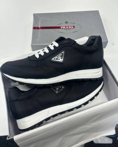 Prada Milano Prax 01 Re-Nylon Logo Sneakers for Men