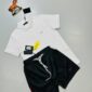 Prada Milano Triangle Logo Polo Shirt & Shorts Set for Men