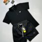 Prada Milano Triangle Logo Polo Shirt & Shorts Set for Men
