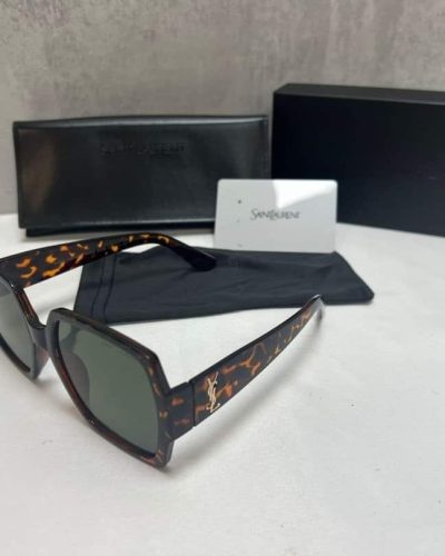 Saint Laurent Havana Square Sunglasses