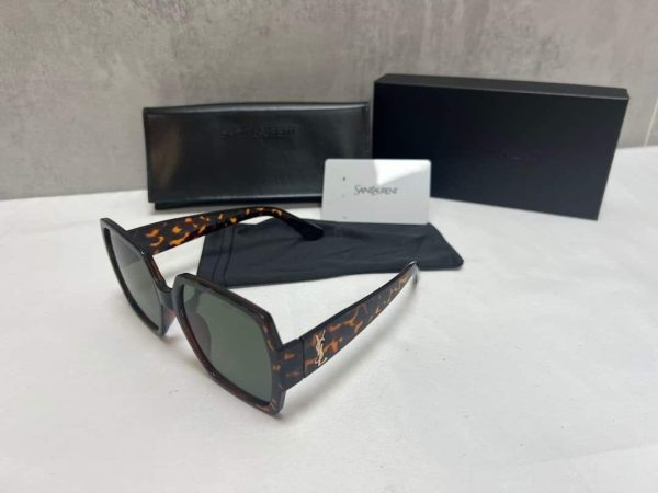 Saint Laurent Havana Square Sunglasses Saint Laurent Havana Square Sunglasses
